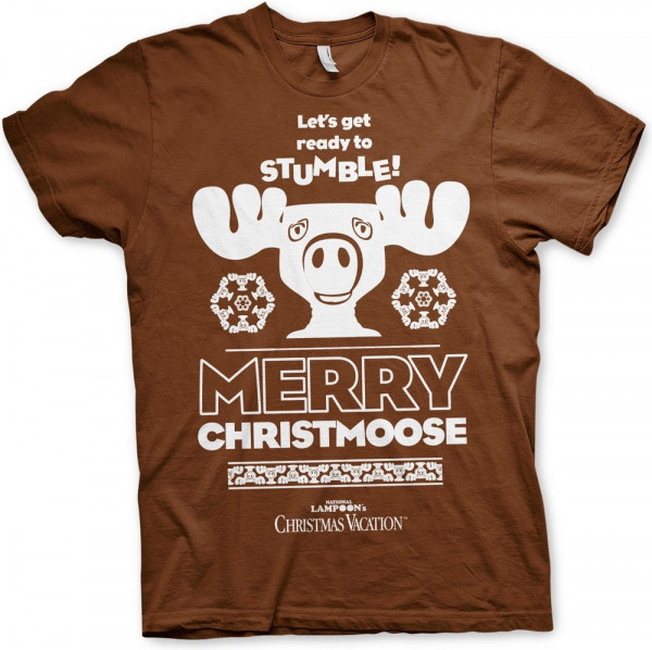 National Lampoon's Christmas Vacation Merry Christmoose T-Shirt Brown