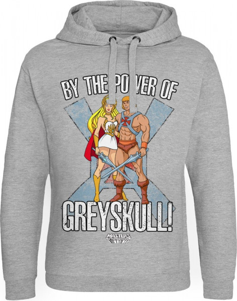 Masters Of The Universe By The Power Of Greyskull Epic Hoodie Heather-Grey