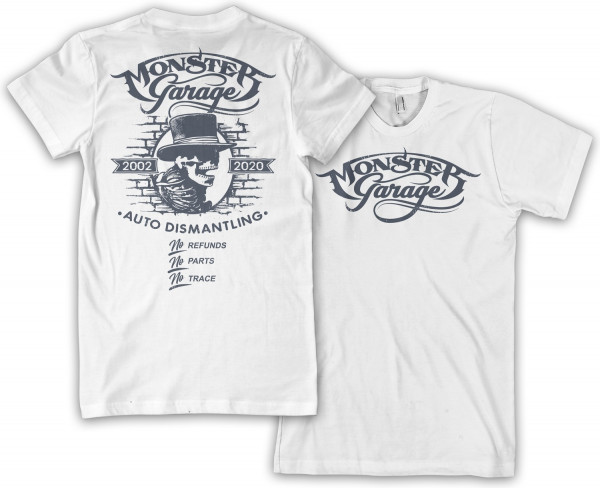 Monster Garage T-Shirt Hat White
