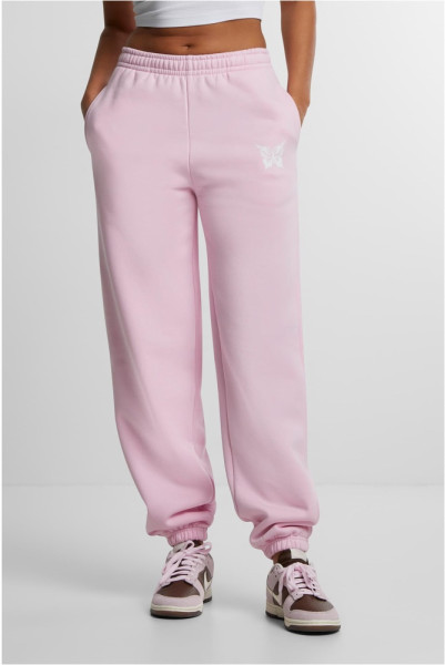 Mister Tee Damen Karma Butterfly Ladies Fluffy Sweatpants MST226