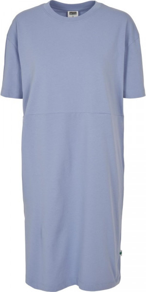 Urban Classics Damen Ladies Organic Oversized Slit Tee Dress Violablue