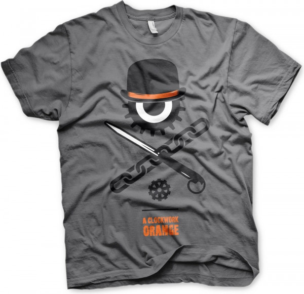 Clockwork Orange Bowler Eye T-Shirt Dark-Grey