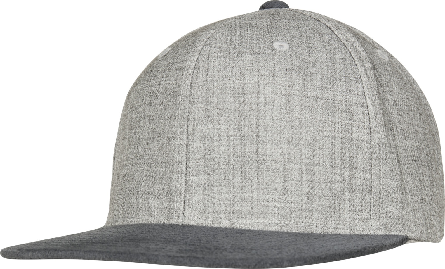 Flexfit Cap Melange Velour Snapback Grau/Grau - Herren / Unisex