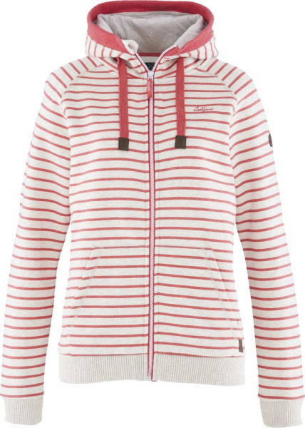 Leitfeuer Damen Sweatjacke Grau/Rot