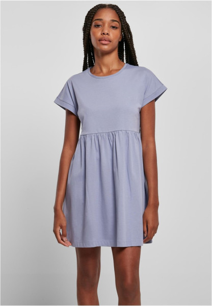 Urban Classics Damen Kleid Ladies Organic Empire Valance Tee Dress Violablue