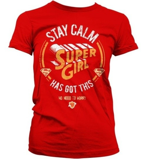 Supergirl Has Got This Girly T-Shirt Damen Red