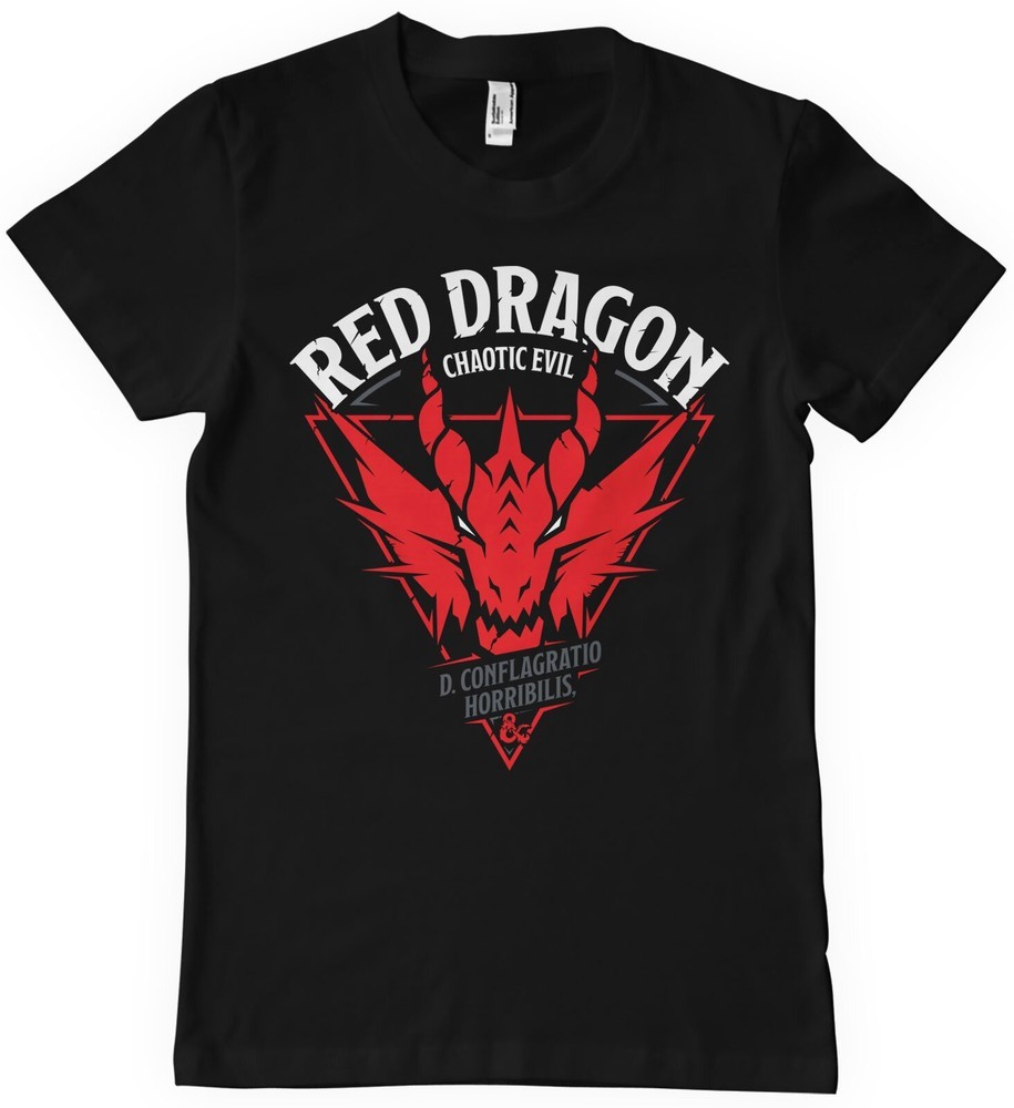 Dungeons & Dragons D&D Rot Dragon Chaotic Evil T-Shirt - Herren / Unisex