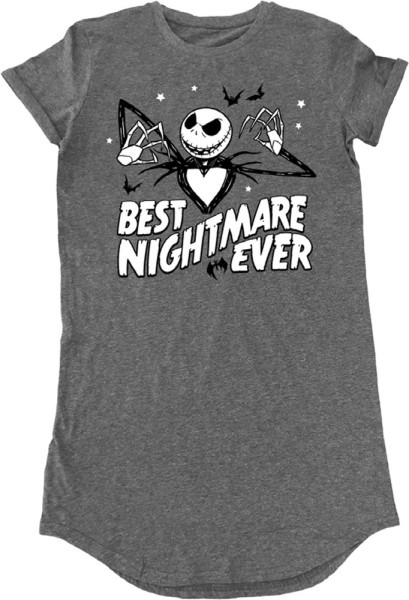 Nightmare Before Christmas - Best Nightmare Damen Kleid Dark Heather