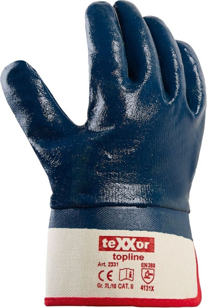 teXXor Topline Nitril-Handschuhe Stulpe (12 Stück) 2331