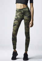 Urban Classics Women Leggings Ladies Camo Leggings Wood Camouflage