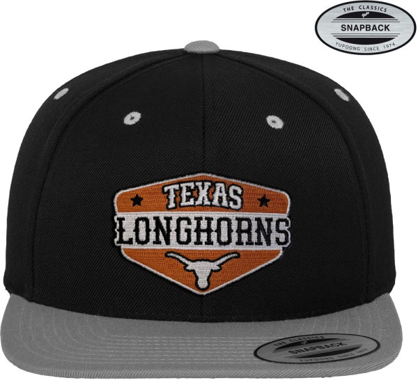 University of Texas - Austin Texas Longhorns Patch Premium Snapback Cap BlackDarkgrey