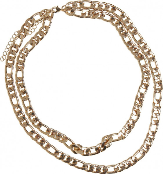 Urban Classics Figaro Layering Necklace Gold