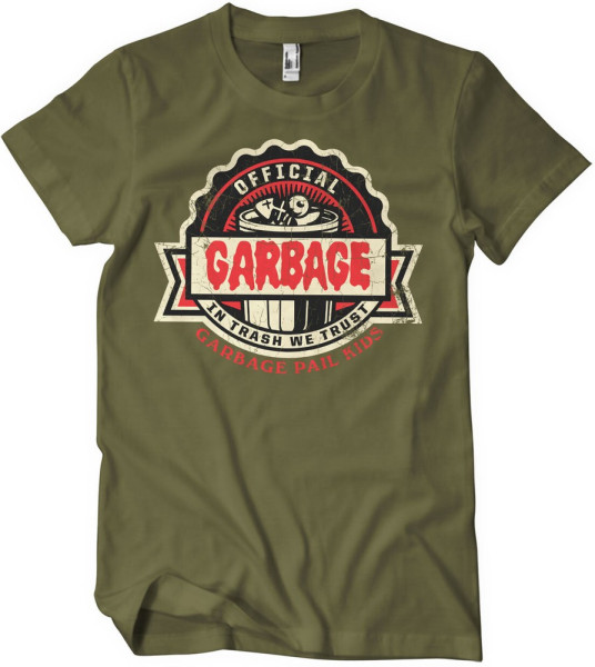 Garbage Pail Kids Official Garbage T-Shirt Olive
