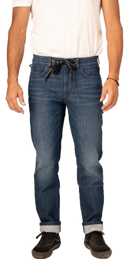 Riding Culture by Rokker Motorradhose Tapered Slim Men Blau LT - Herren / Unisex