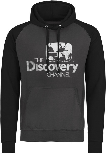Discovery Channel Distressed Logo Baseball Hoodie DC-36-DC001-H81-13