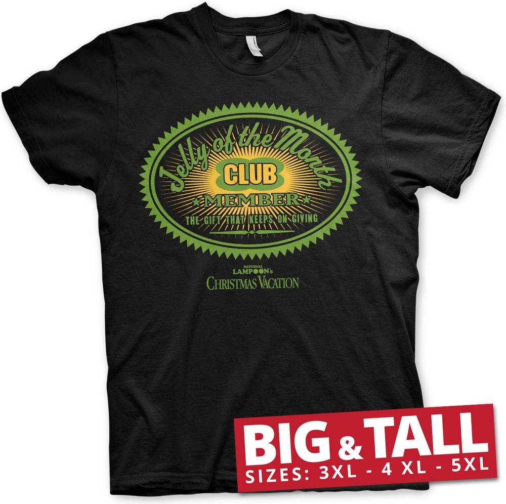 National Lampoon's Christmas Vacation Jelly Of The Month Big & Tall T-Shirt Schwarz - Herren / Unisex