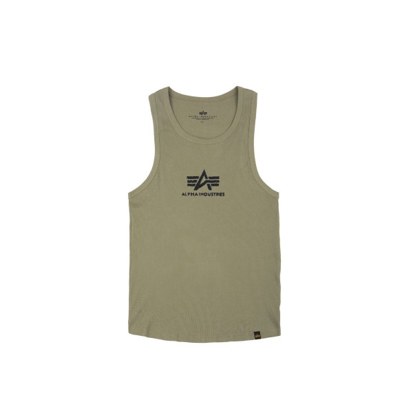 Alpha Industries Logo Tank T-Shirt / Unisex Olive/Black