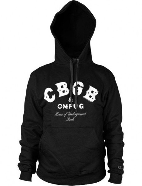 CBGB & OMFUG Logo Hoodie Black