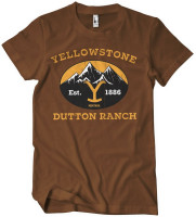 Yellowstone Dutton Ranch Montana Est. 1883 T-Shirt Brown Yellowstone Dutton Ranch Montana Est. 1883 T-Shirt Brown