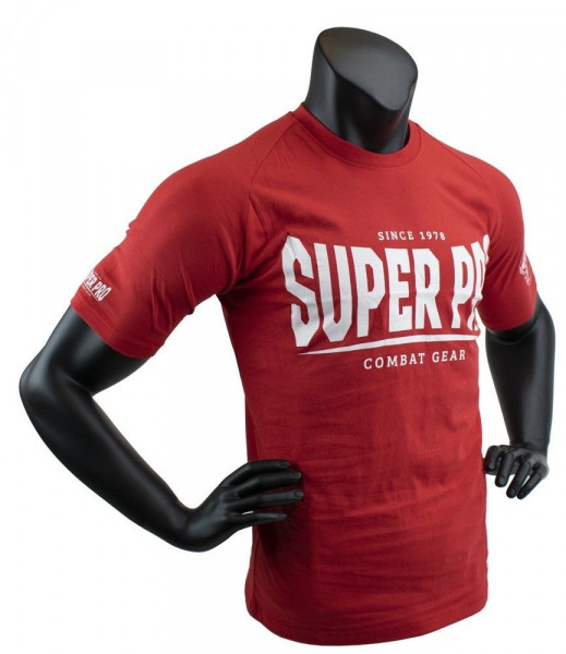 Super Pro T-Shirt S.P. Logo Rot/Weiß