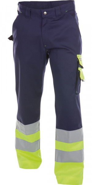 Dassy Warnschutzhose Omaha PESCO64 Dunkelblau/Neongelb