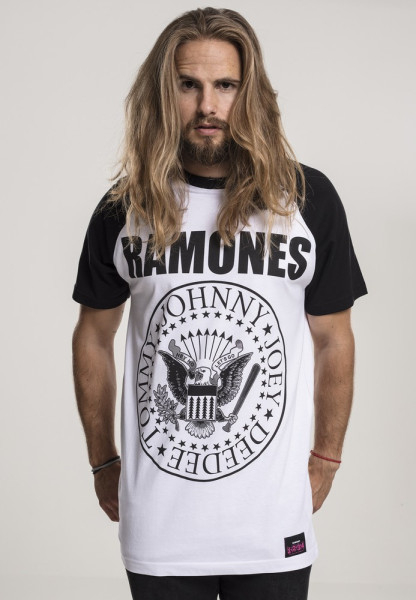Merchcode T-Shirt Ramones Circle Raglan Tee