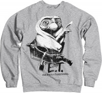 E.T. Biking Distressed Sweatshirt Heather-Grey E.T. Biking Distressed Sweatshirt Heather-Grey