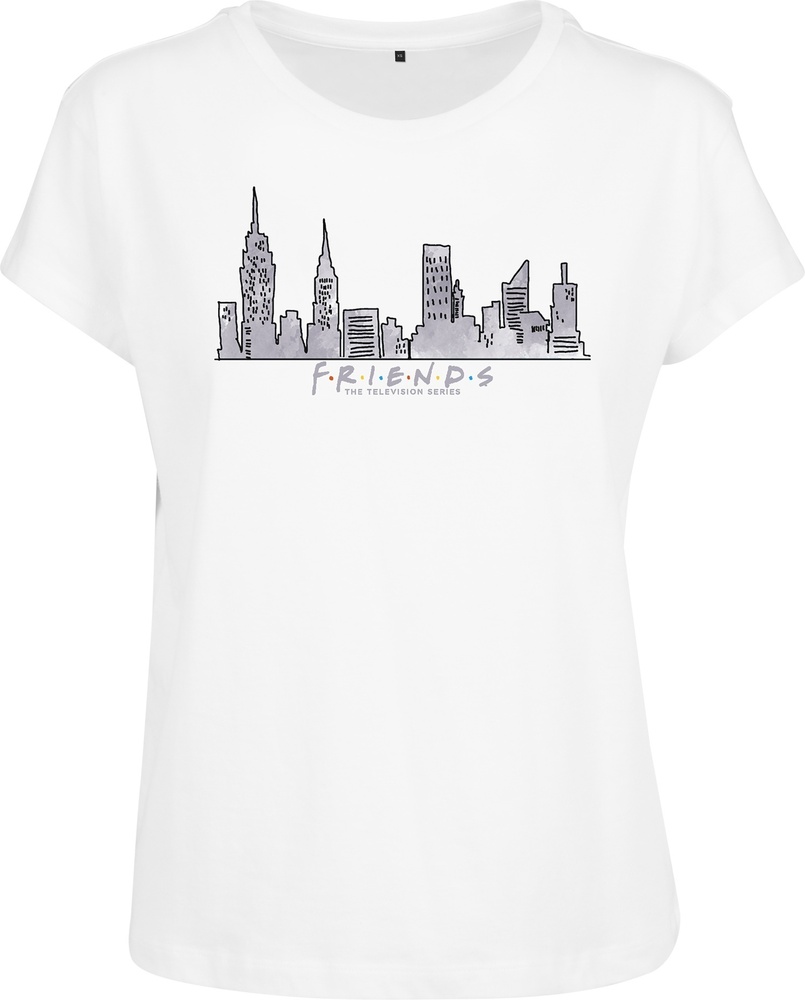 Merchcode Damen T-Shirt Ladies Friends Skyline Box Tee White | T-Shirts /  Tops | Damen | Lifestyle