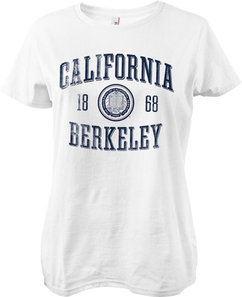 Berkeley University of California Washed Seal Girly Tee Damen T-Shirt Weiß - Damen