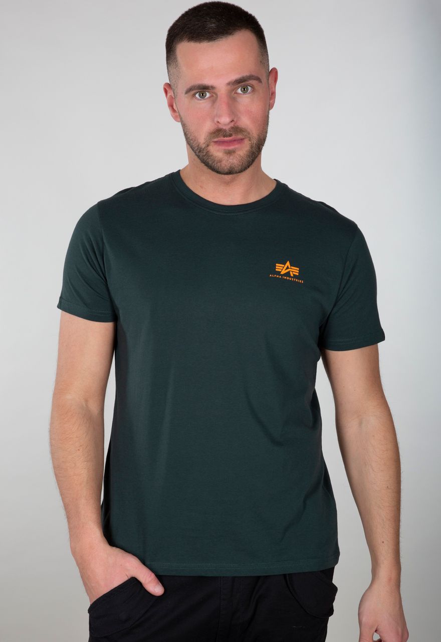 Men / T-Shirt T-Shirts Lifestyle Dark Tops | Basic Alpha / Small T Unisex Industries Petrol | Logo |