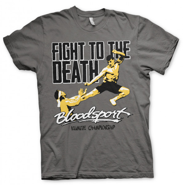 Bloodsport Fight To The Death T-Shirt Dark-Grey