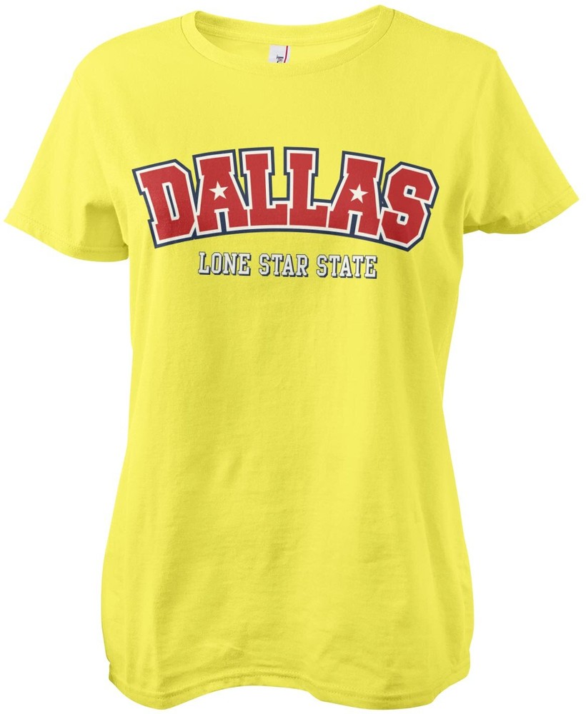 Hybris Dallas Girly Tee Damen T-Shirt Gelb - Damen