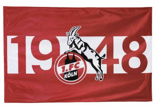 1. FC Köln Fahne 1948 Fussball Rot/Weiß