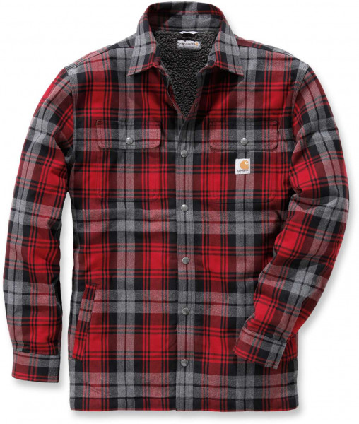Carhartt Herren Hemdjacke Hubbard Shirt Jacket Dark Crimson