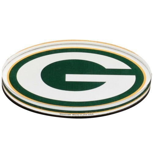 Green Bay Packers Premium Acryl Magnet Logo American Football Grün/Weiß