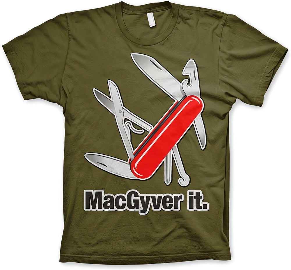 MacGyver It T-Shirt Olive - Herren / Unisex