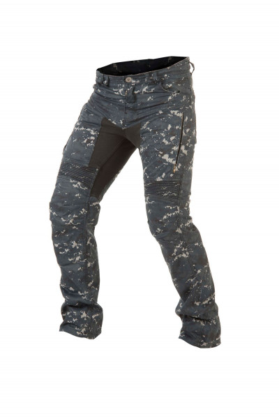 Trilobite motorcycle pants Parado men L34 Regular Fit Digi Camo blue