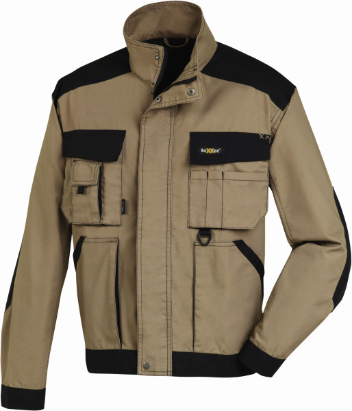 teXXor Canvas-Bundjacke Antigua Khaki/Schwarz