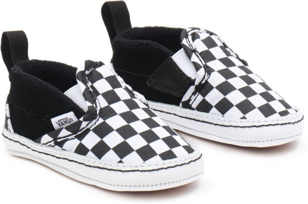 Vans Kinder Kids Lifestyle Classic FTW Sneaker In Slip-On V Crib (Checker) Black/Truewhite