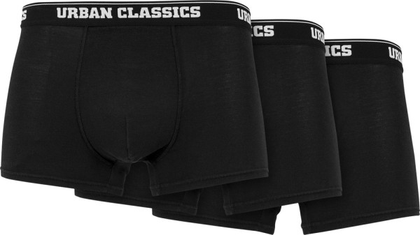 Urban Classics Men Boxer Shorts 3-Pack Black
