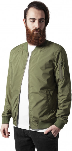 Urban Classics Bomber Jacke Light Bomber Jacket Olive