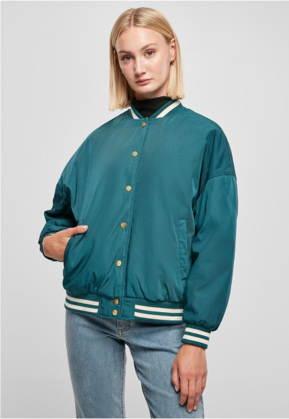 Urban Classics Damen Jacke Ladies Oversized Recycled College Jacket Jasper
