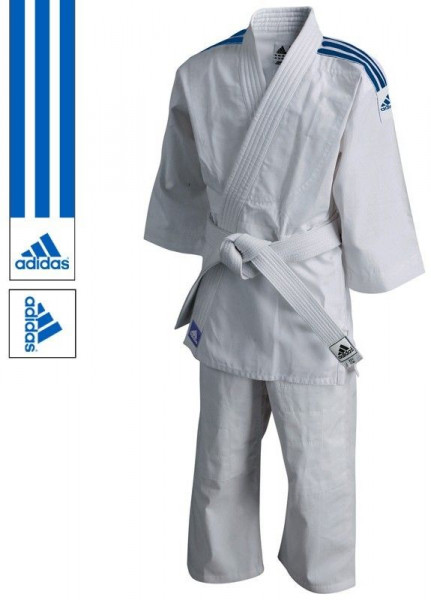 adidas Judoanzug J200 Evolution Weiß/Blau