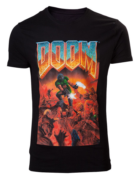 Doom T-shirt Classic Box Art Black