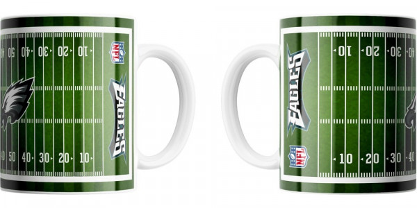 Philadelphia Eagles Jumbo-Tasse Field American Football NFL Grün-450ml