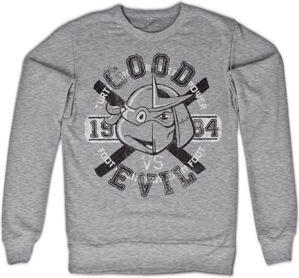 Teenage Mutant Ninja Turtles TMNT Good VS Evil Sweatshirt Heather-Grau - Herren / Unisex