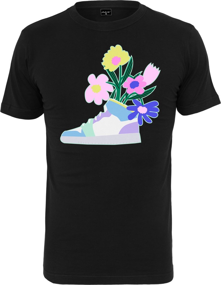 Mister Tee Damen Ladies Flower Sneaker Tee Schwarz - Damen