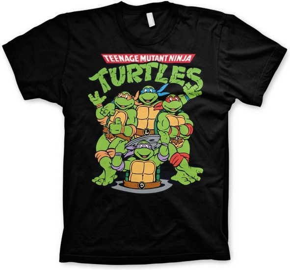 Teenage Mutant Ninja Turtles TMNT Group T-Shirt Black