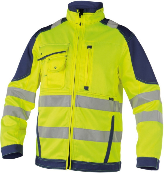 Dassy Warnschutz Arbeitsjacke Orlando PESCO74 Neongelb/Dunkelblau