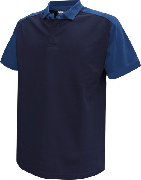 Dassy Zweifarbiges Poloshirt Cesar COSPA46 Dunkelblau/Kornblau